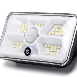 Kinkiet solarny lampka ścienna LED 20W 200lm IP65 z czujnikiem PIR - 8433325403614