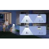 Kinkiet solarny lampka ścienna LED 20W 200lm IP65 z czujnikiem PIR - 8433325403614