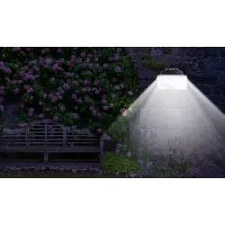 Kinkiet solarny lampka ścienna LED 20W 200lm IP65 z czujnikiem PIR - 8433325403614