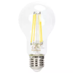Ściemnialna żarówka LED A60 E27 6W typu filament biała zimna 6500K - 8433325370800