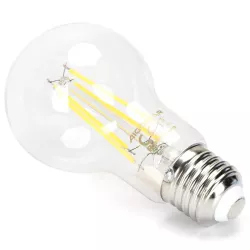 Ściemnialna żarówka LED A60 E27 6W typu filament biała zimna 6500K - 8433325370800