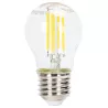 Ściemnialna żarówka LED kulka G45 E27 4W typu filament zimna 6500K - 8433325370862