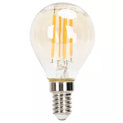 Ściemnialna żarówka LED mała kulka G45 E14 4W filament ciepła 2200K - 8433325370930