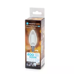 Ściemnialna żarówka LED świeczka C35 E14 4W filament zimna 6500K - 8433325371012
