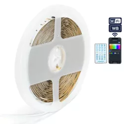 Inteligentna taśma LED RGB+IC WiFi szpulka 5m z pilotem i aplikacją - 8433325311841