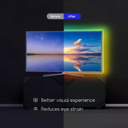 Taśma led RGB 4x0,5m komplet do podświetlenia telewizora usb tv - 8433325203764