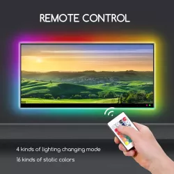 Taśma led RGB 4x0,5m komplet do podświetlenia telewizora usb tv - 8433325203764