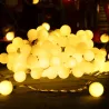 Girlanda świetlna 50 ciepłych kulek 5m lampki na taras balkon choinkę - 8433325381486