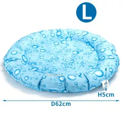 Mata chłodząca 62cm dla psa lub kota żelowa z nadrukiem w kropelki - 8719138228041