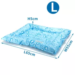 Mata 65x55cm chłodząca dla psa lub kota żelowa z nadrukiem w kropelki - 8719138228096