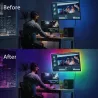 Taśma led RGB 4x0,5m komplet do podświetlenia telewizora usb tv - 8433325203764