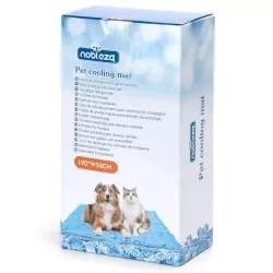 Mata chłodząca L 90x50cm dla psa lub kota żelowa z nadrukiem w krople - 8719138228140