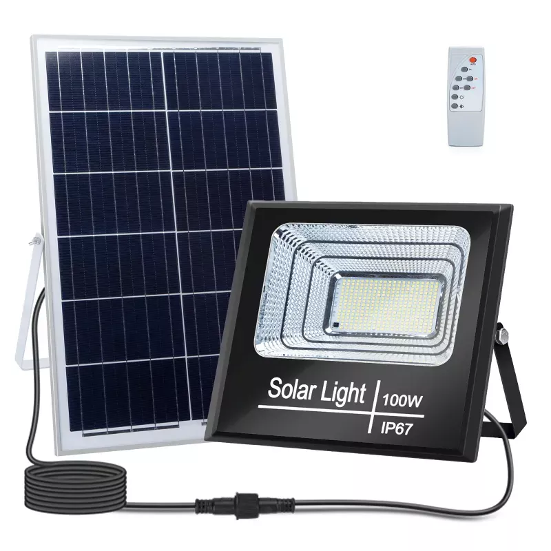 Naświetlacz solarny LED z panelem słonecznym 100W 1100lm 6500K IP67 - 8433325211899