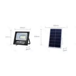 Naświetlacz solarny LED z panelem słonecznym 100W 1100lm 6500K IP67 - 8433325211899