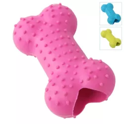 Kość na przysmaki pusta w środku zabawka gryzak dla psa szczeniąt - 8719138032624