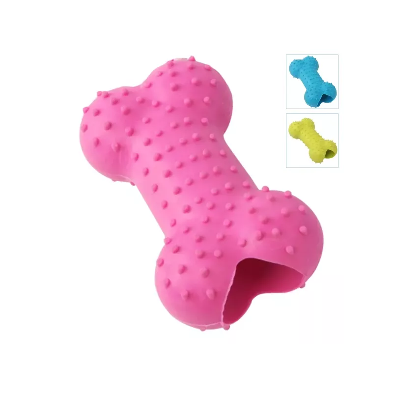 Kość na przysmaki pusta w środku zabawka gryzak dla psa szczeniąt - 8719138032624