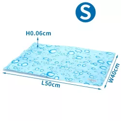 Mata chłodząca S 40x50cm dla psa lub kota żelowa z nadrukiem w krople - 8719138228126