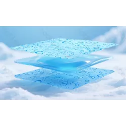 Mata chłodząca S 40x50cm dla psa lub kota żelowa z nadrukiem w krople - 8719138228126