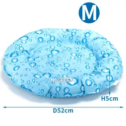 Mata chłodząca M 52cm dla psa lub kota żelowa z nadrukiem w kropelki - 8719138228034