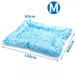 Mata chłodząca M 46x56cm dla psa lub kota żelowa z nadrukiem w krople - 8719138228089