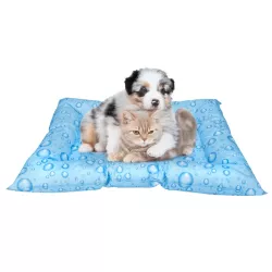 Mata chłodząca M 46x56cm dla psa lub kota żelowa z nadrukiem w krople - 8719138228089