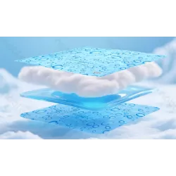 Mata chłodząca M 46x56cm dla psa lub kota żelowa z nadrukiem w krople - 8719138228089