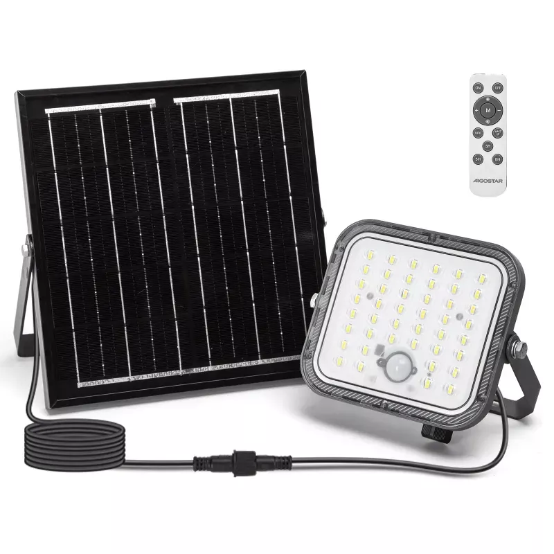 Naświetlacz solarny 80W LED z panelem słonecznym 800lm 6500K IP67 - 8433325402914