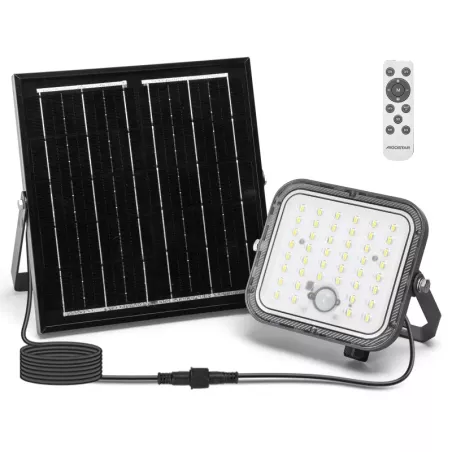 Naświetlacz solarny 80W LED z panelem słonecznym 800lm 6500K IP67 - 8433325402914