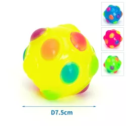 Świecąca kula LED disco piłka sensoryczna o średnicy 7.5cm dla psów - 8719138051014