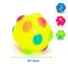 Świecąca kula LED disco piłka sensoryczna o średnicy 7.5cm dla psów - 8719138051014