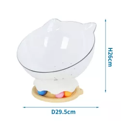 Sztywne legowisko kosmiczna kapsuła dla kota z piłeczkami 29.5x26cm - 8719138143214