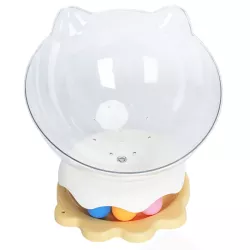 Sztywne legowisko kosmiczna kapsuła dla kota z piłeczkami 29.5x26cm - 8719138143214