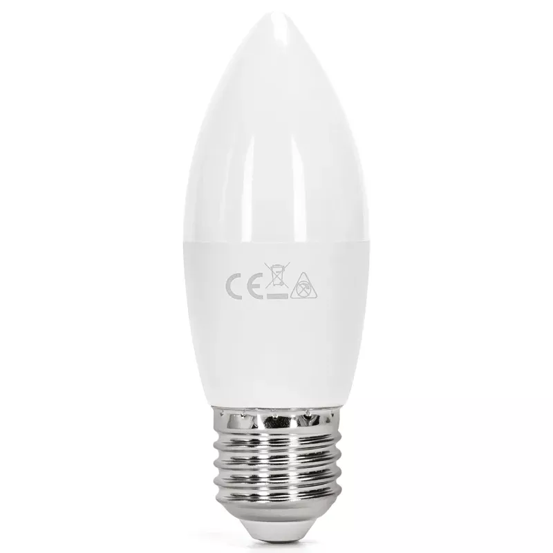 Żarówka LED 8W/230V 6500K 710lm świecowa C37 E27 barwa biała zimna - 8433325223403