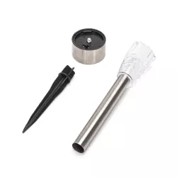 Lampka solarna wbijana z metalu biała zimna 6500K wymiary 295/45mm - 8433325224196