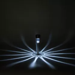 Lampa solarna ogrodowa LED ze stali nierdzewnej prosta Ambientowa - 8433325224219