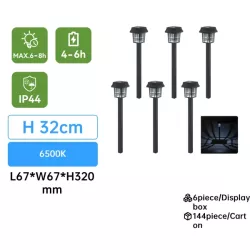 Solarna lampa ogrodowa Latarenka LED na zewnątrz 38 cm lampa wbijana - 8433325346348