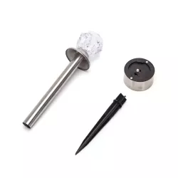 Lampka ogrodowa chłodny diament 5.5x35cm solarna ze stali nierdzewnej - 8433325346324