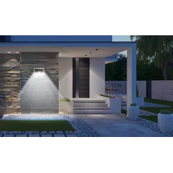 Solarna lampa kinkiet 20W 200lm 6500K z czujnikiem ruchu 2 tryby - 8433325403591