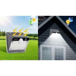 Solarna lampa kinkiet 20W 200lm 6500K z czujnikiem ruchu 2 tryby - 8433325403591