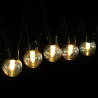 Girlanda solarna z kulkami G50 długość 10 m 20 białych ciepłych bąbli - 8433325329198