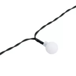 Girlanda ogrodowa solarna 50 białe chłodne mleczne małe kulki dł. 10m - 8433325300944