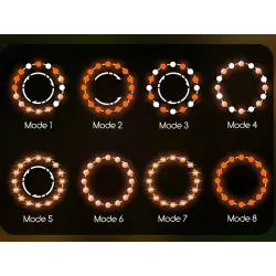 Girlanda ogrodowa solarna 50 białe chłodne mleczne małe kulki dł. 10m - 8433325300944