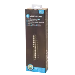 Solarna girlanda z deszczem meteorytów 8 sopli po 30 cm białe zimne - 8433325329051