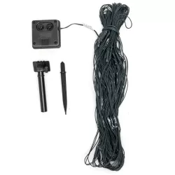 Solarna siatka 1.5x1.5m kolorowa kurtyna led RGBY 8 trybów pracy - 8433325301163