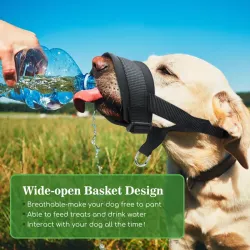 Humanitarny kaganiec rozmiar XXL 2.5x28-35cm z imitacji nylonu dla psa - 8719138041541