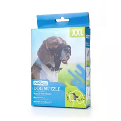 Humanitarny kaganiec rozmiar XXL 2.5x28-35cm z imitacji nylonu dla psa - 8719138041541