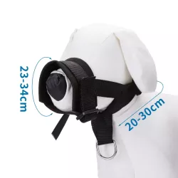 Humanitarny kaganiec rozmiar XL 2.5x23-34cm z imitacji nylonu dla psa - 8719138041534