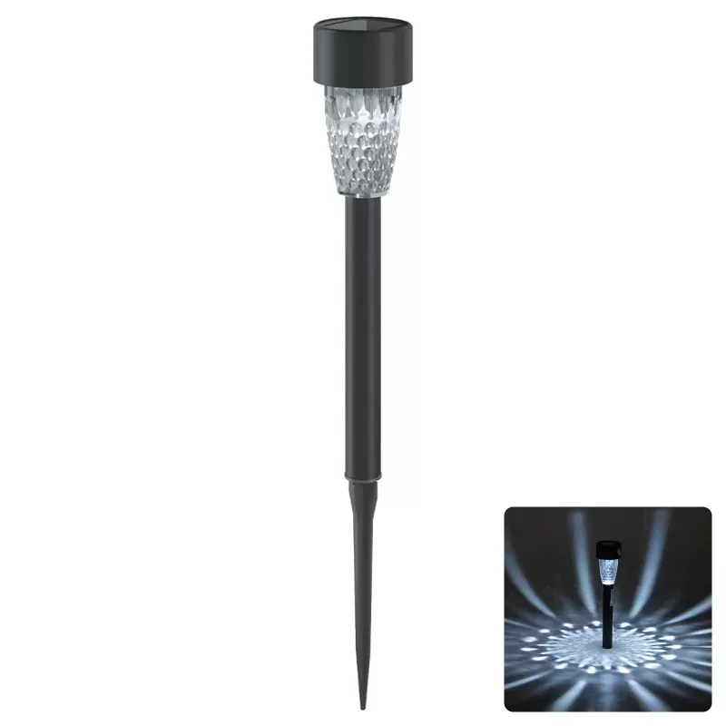 Lampa ogrodowa 29cm solarna LED z tworzywa sztucznego z wzorem fasoli - 8433325224165