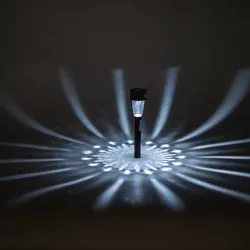 Lampa ogrodowa 29cm solarna LED z tworzywa sztucznego z wzorem fasoli - 8433325224165