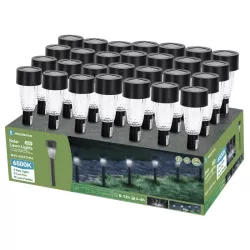 Lampa ogrodowa 29cm solarna LED z tworzywa sztucznego z wzorem fasoli - 8433325224165